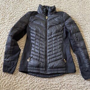 Women's Black & Gold Michael Kors Puffer Jacket, Size Small - XLNT Condition